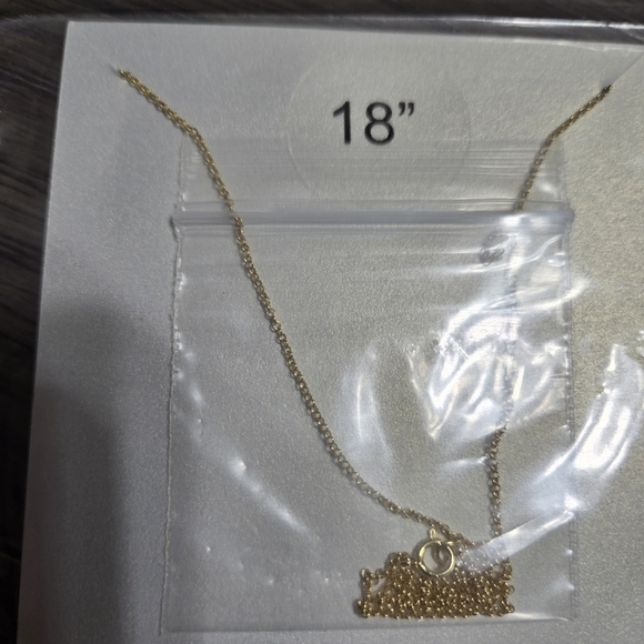 Dogeared Whispers Branch Gold dipped necklace - Picture 3 of 3